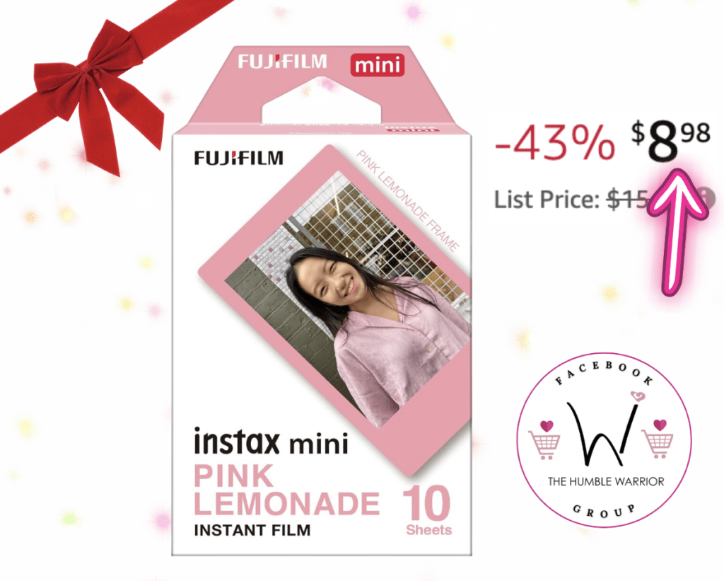 The FUJIFILM Instax Mini Pink Lemonade Film!